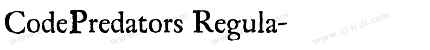 CodePredators Regula字体转换